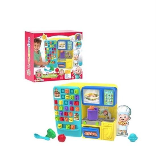other Accessories - COCOMELON Just Play Learning Kitchen Motorskills Letters Numbers Color Play Food